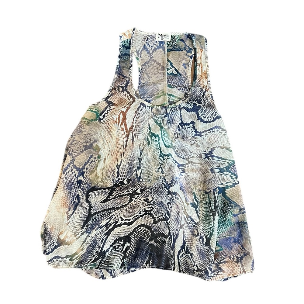 Show Me Your Mumu Swing Tank, Snake Print - Sz M